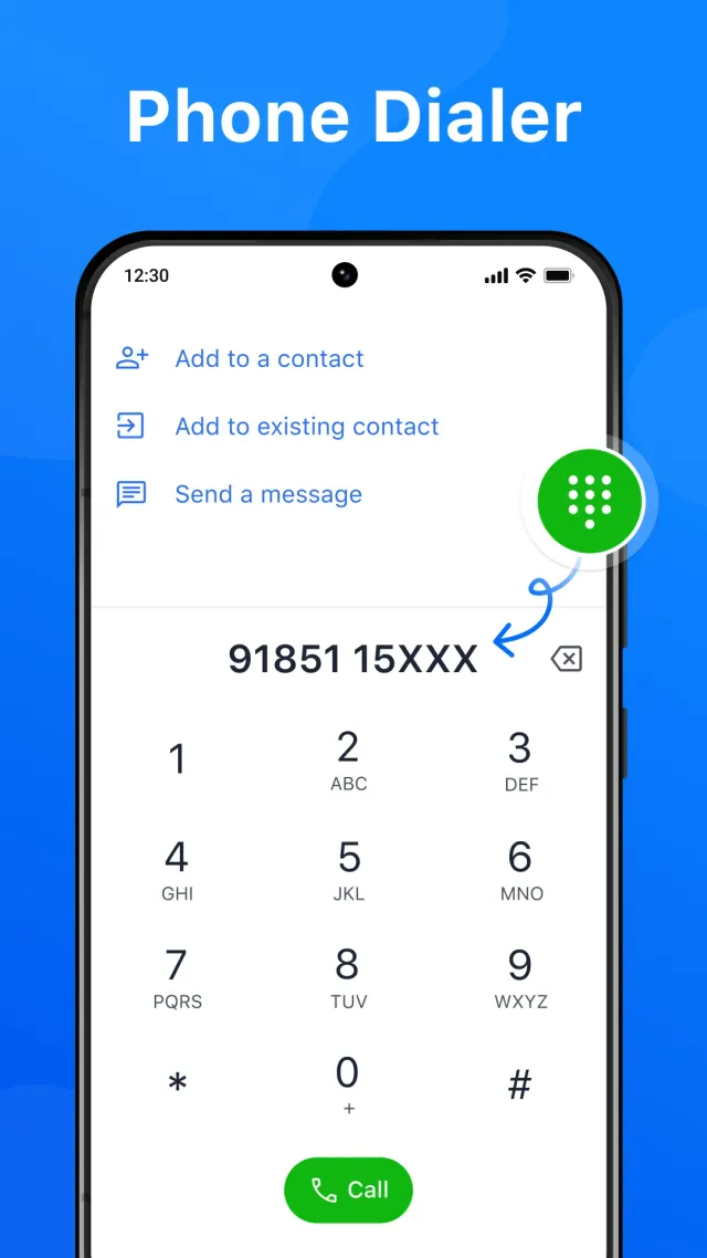 Phone Call Launcher - Screen 1