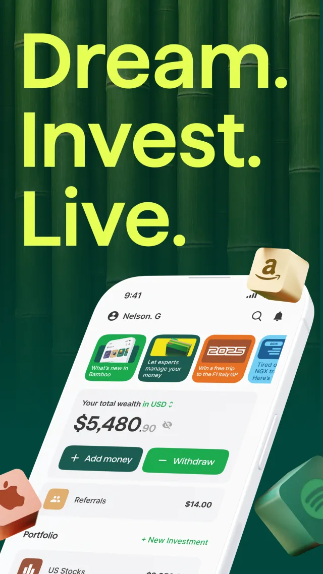 Bamboo: Invest. Trade. Earn. - Screen 1
