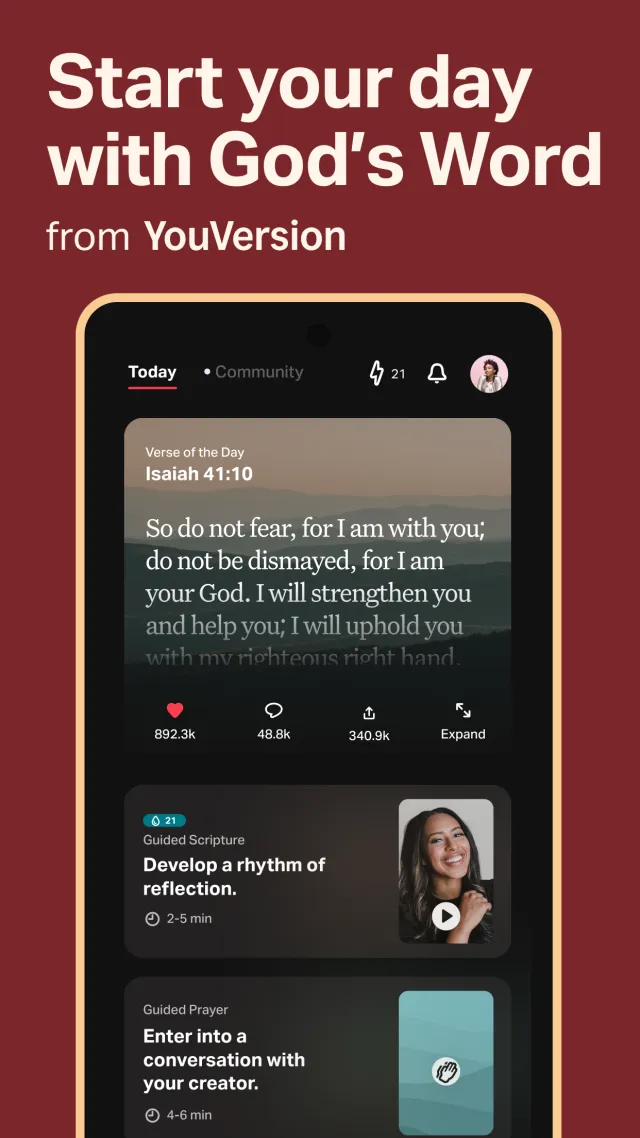 YouVersion Bible App + Audio - Screen 1