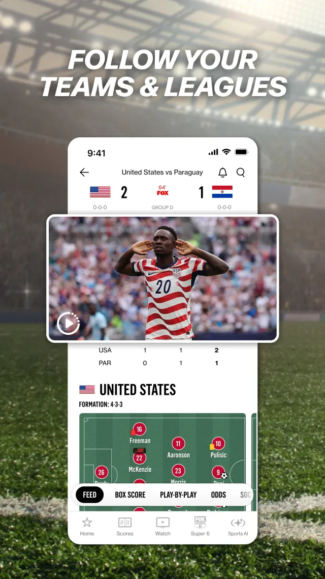 FOX Sports: Watch Live Games - Screen 2