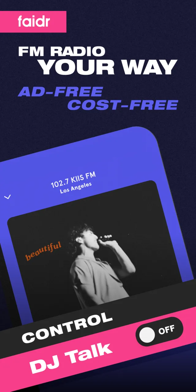 faidr: FM Radio & Music - Screen 1