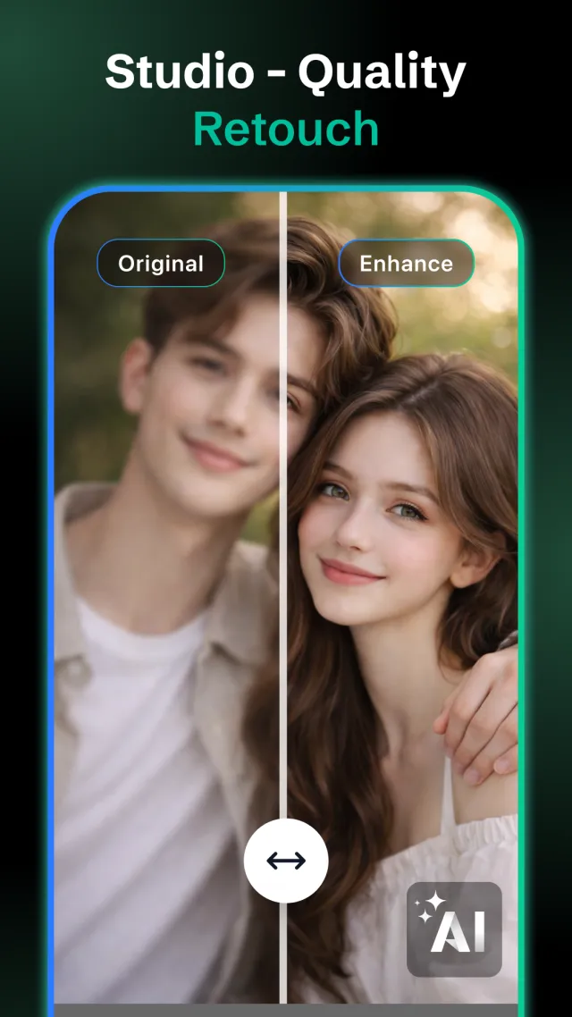 Retouch Face: AI Photo Editor - Screen 1