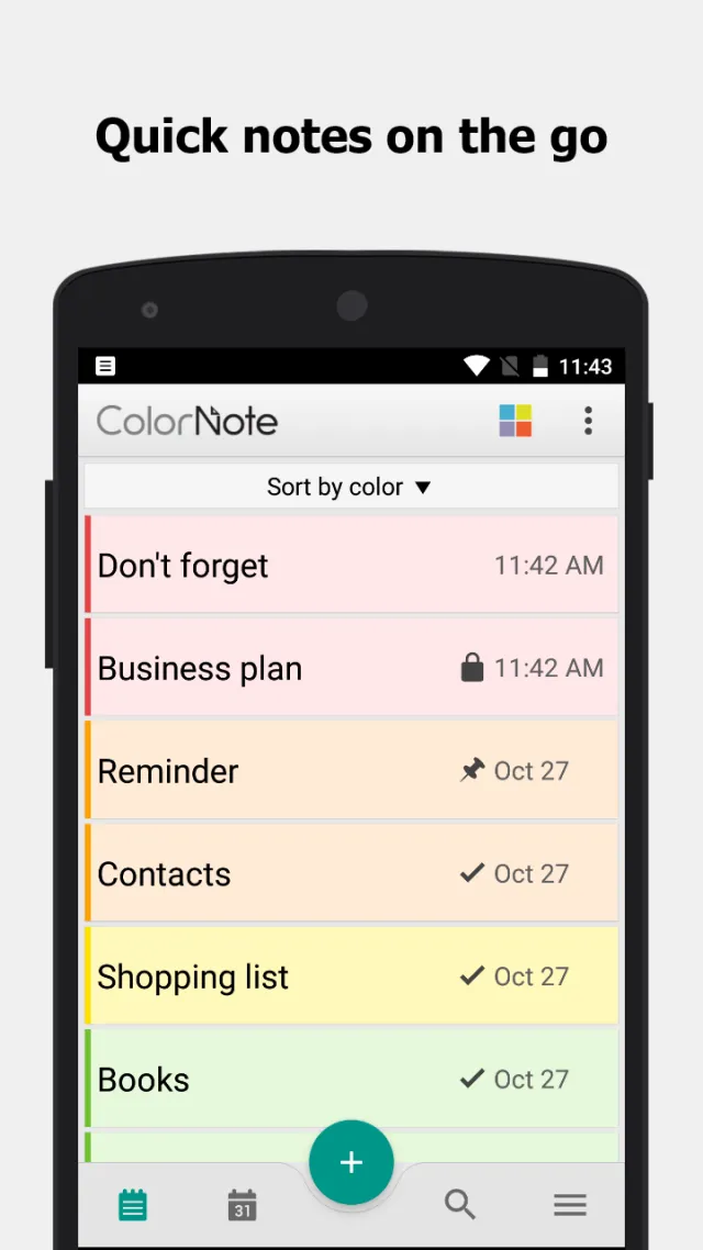ColorNote Notepad Notes - Screen 1