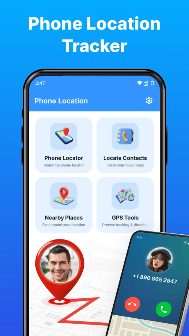 GPS Tracker - Phone Location - Screen 1
