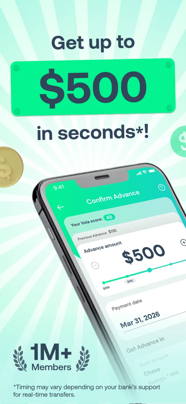 Vola: Cash Advance & Credit - Screen 1