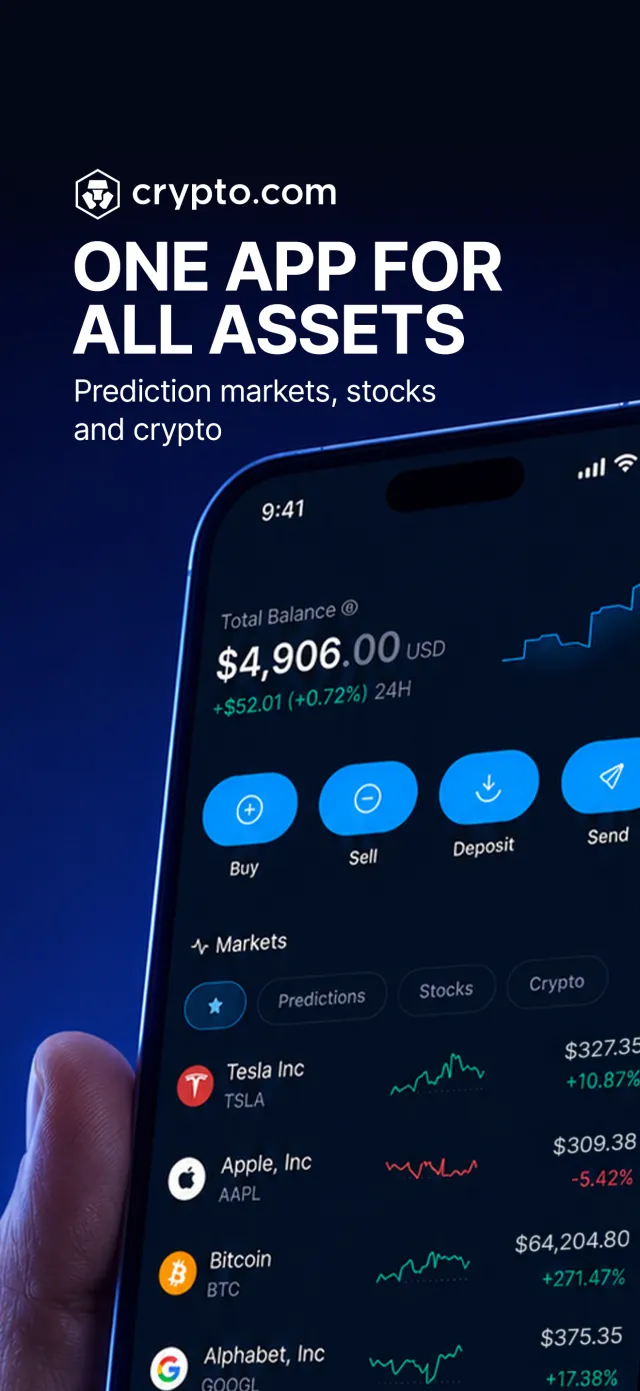 Crypto.com: Trade Every Market - Screen 1