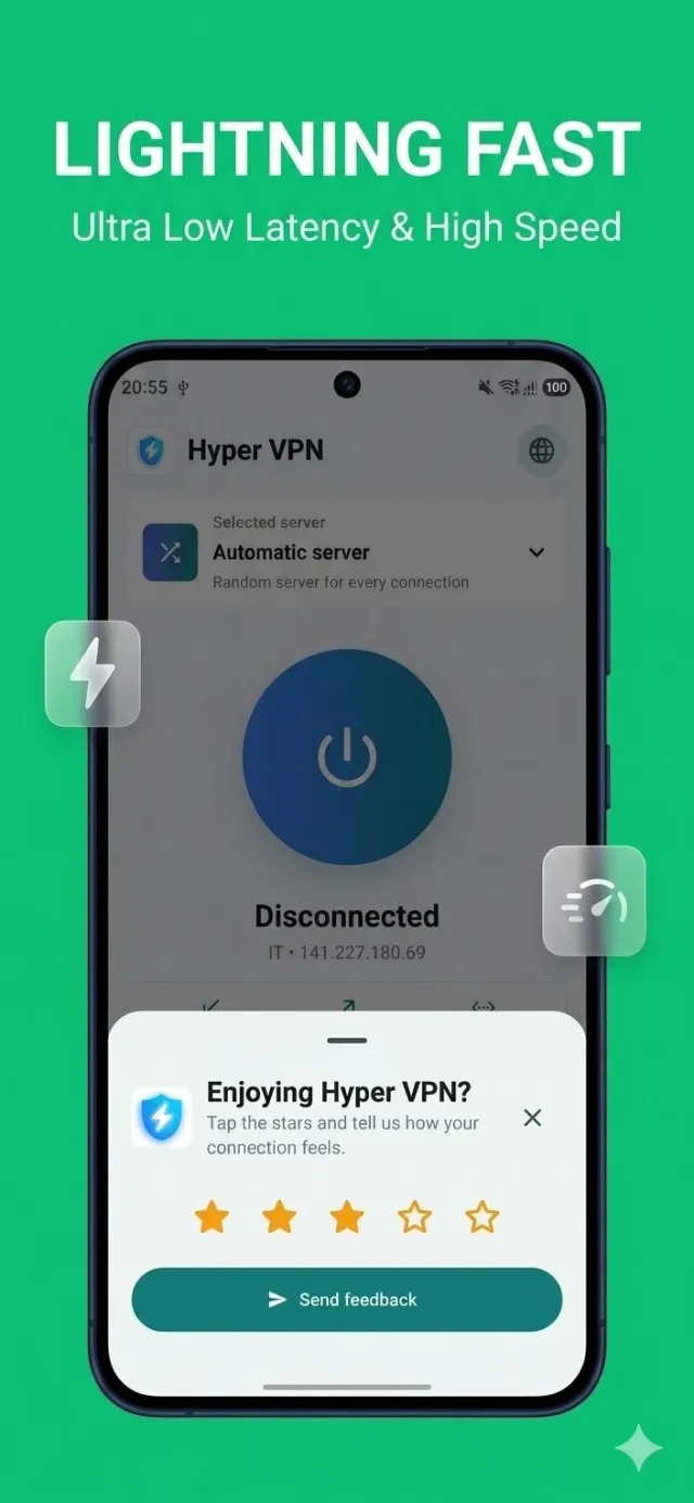 Hyper VPN فیلتر شکن قوی پرسرعت - Screen 4