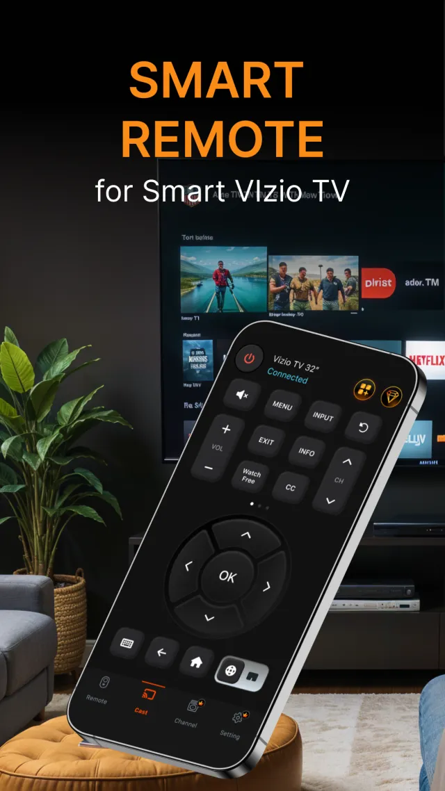 Smart Remote For Vizio TV - Screen 1