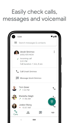 Google Voice - Screen 1