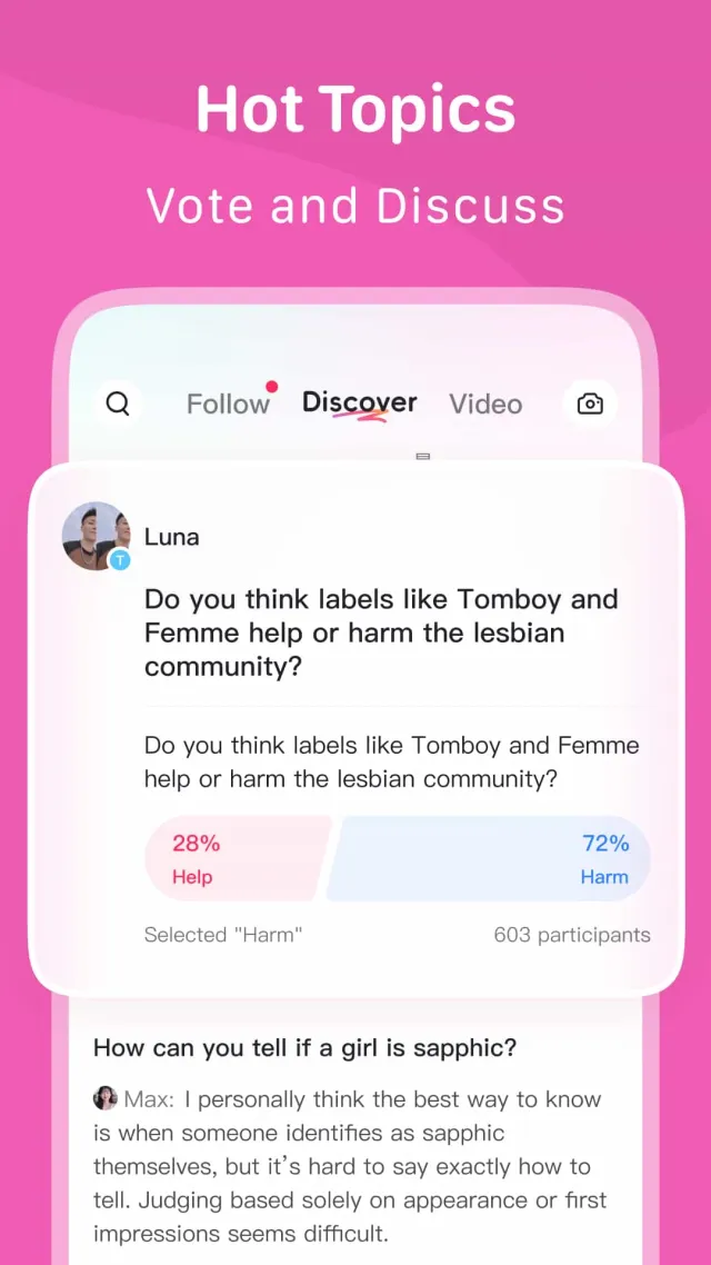 LesPark: Lesbian Dating & Chat - Screen 3