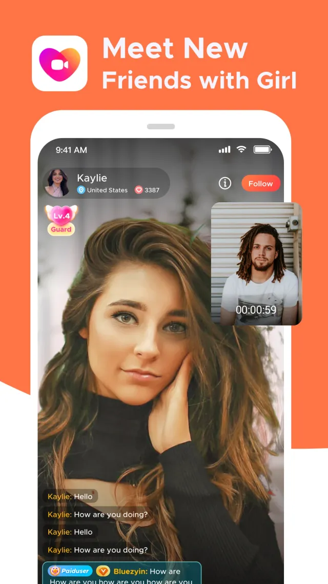 Live Chat Video Call-Whatslive - Screen 1
