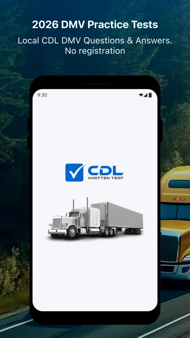 CDL Practice Written Test - Screen 1