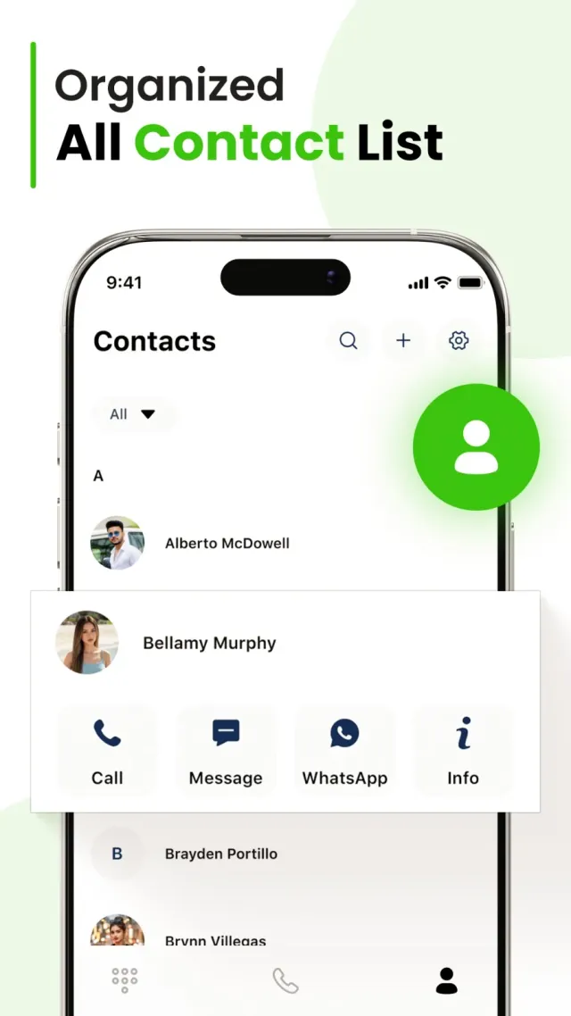 Contacts - Screen 1