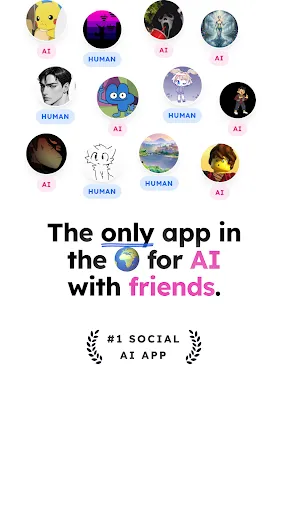 shapes.inc - AI with friends - Screen 1
