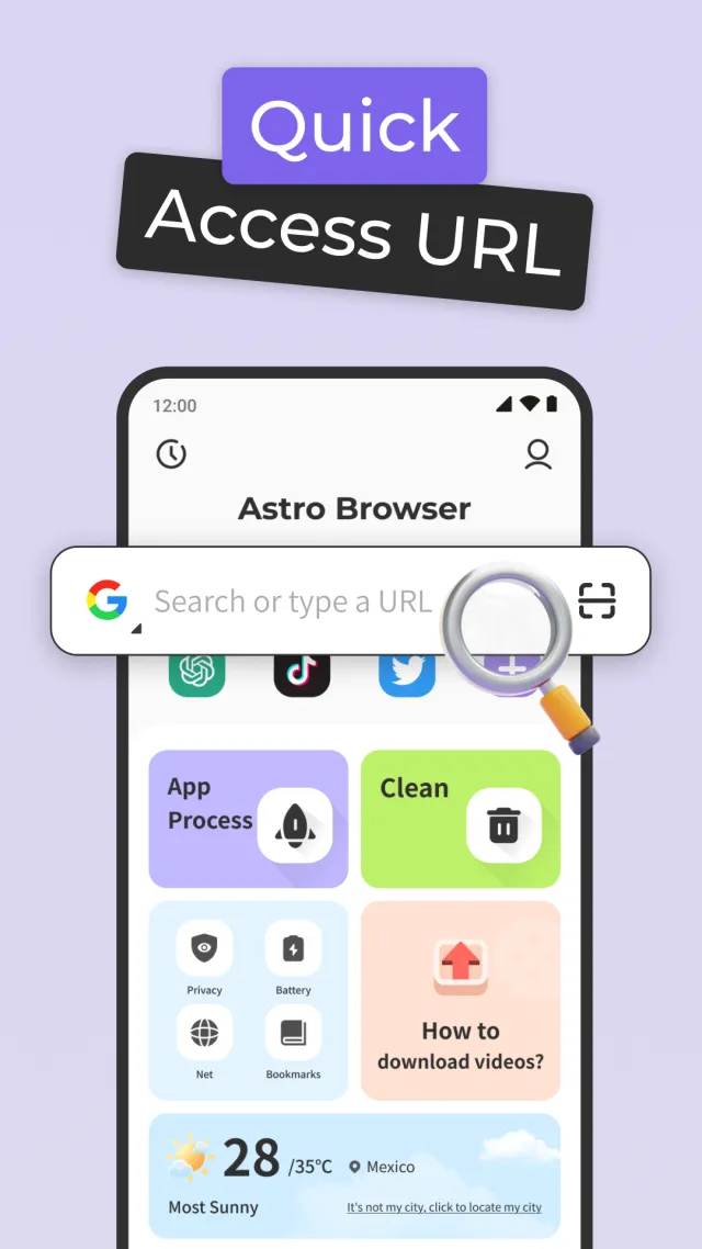 Astro Browser - Screen 2