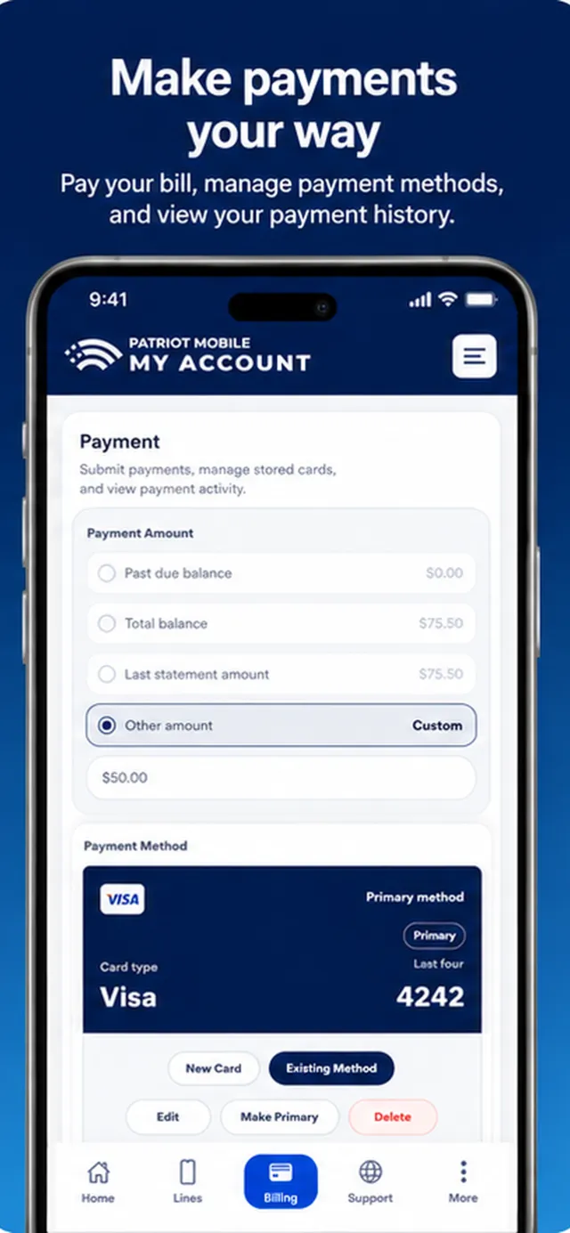 Patriot Mobile MyAccount - Screen 3