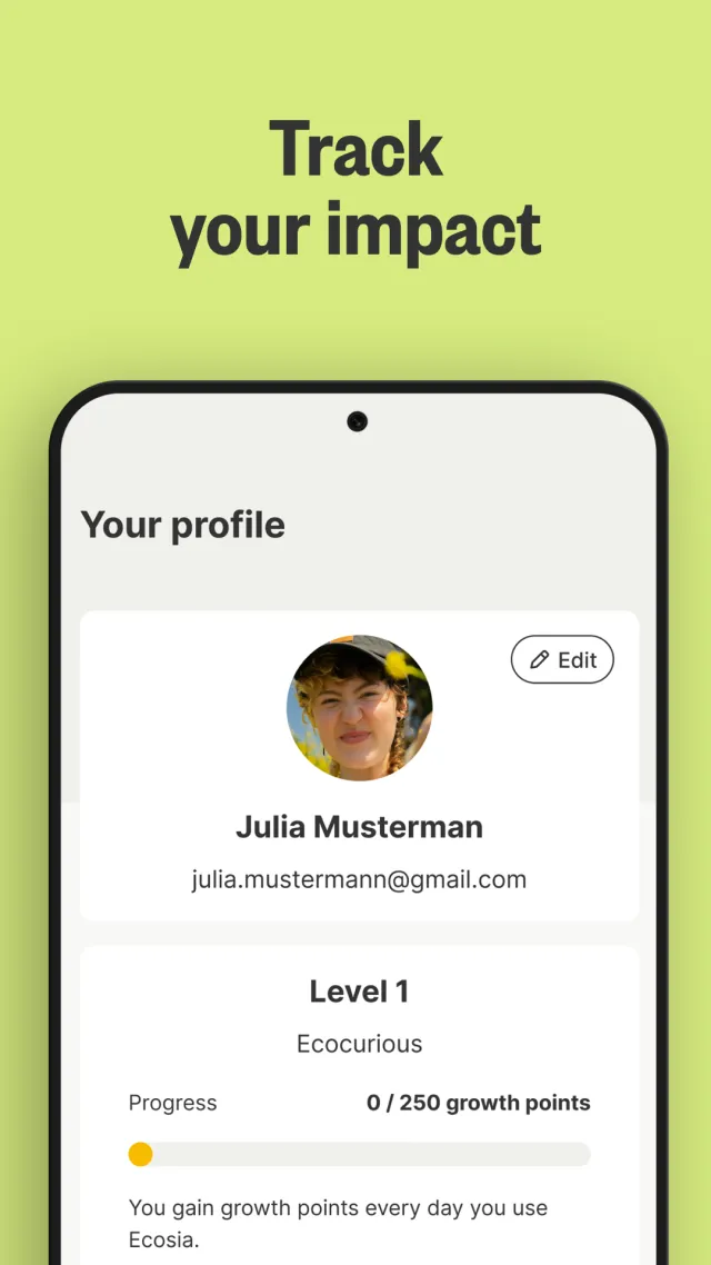 Ecosia: Search to plant trees - Screen 3