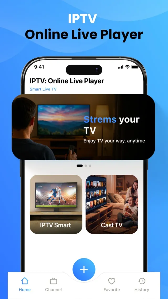 IPTV: Online Live Player - Screen 1