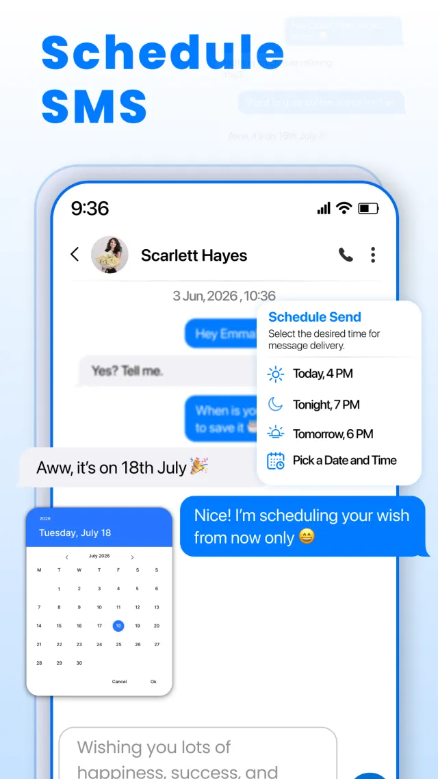 Messenger: SMS Home Launcher - Screen 3