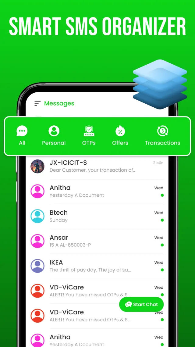 Messages - SMS Texting App - Screen 1