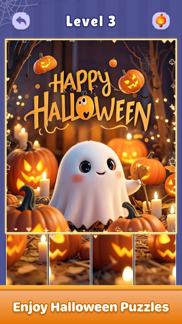 Halloween Jigcard-Puzzle Game - Screen 1