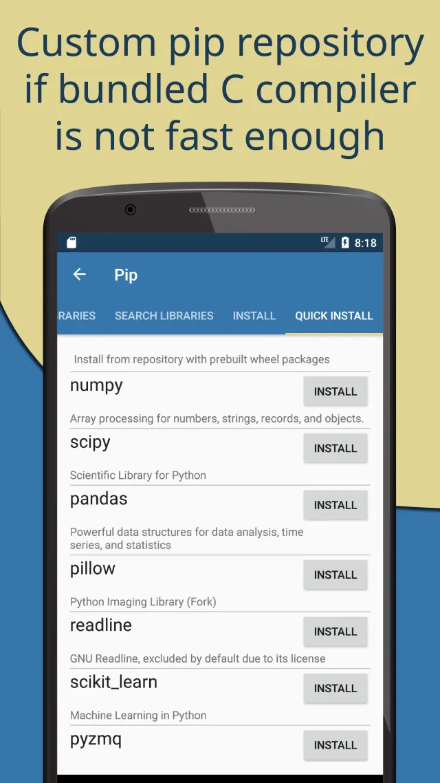 Pydroid 3 - IDE for Python 3 - Screen 4