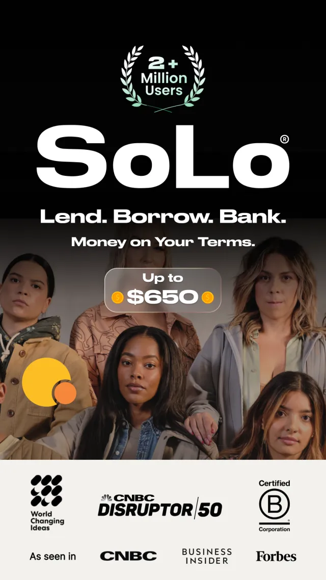 SoLo Funds: Lend & Borrow - Screen 1