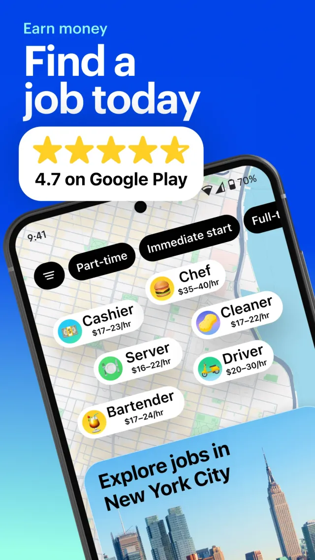 JOB TODAY: Hire & Find Jobs - Screen 1