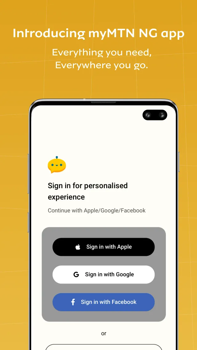 myMTN NG - Screen 1