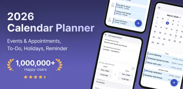 2026 Calendar Launcher - Screen 1