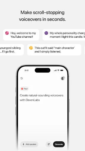 ElevenLabs: AI Voice Generator - Screen 1