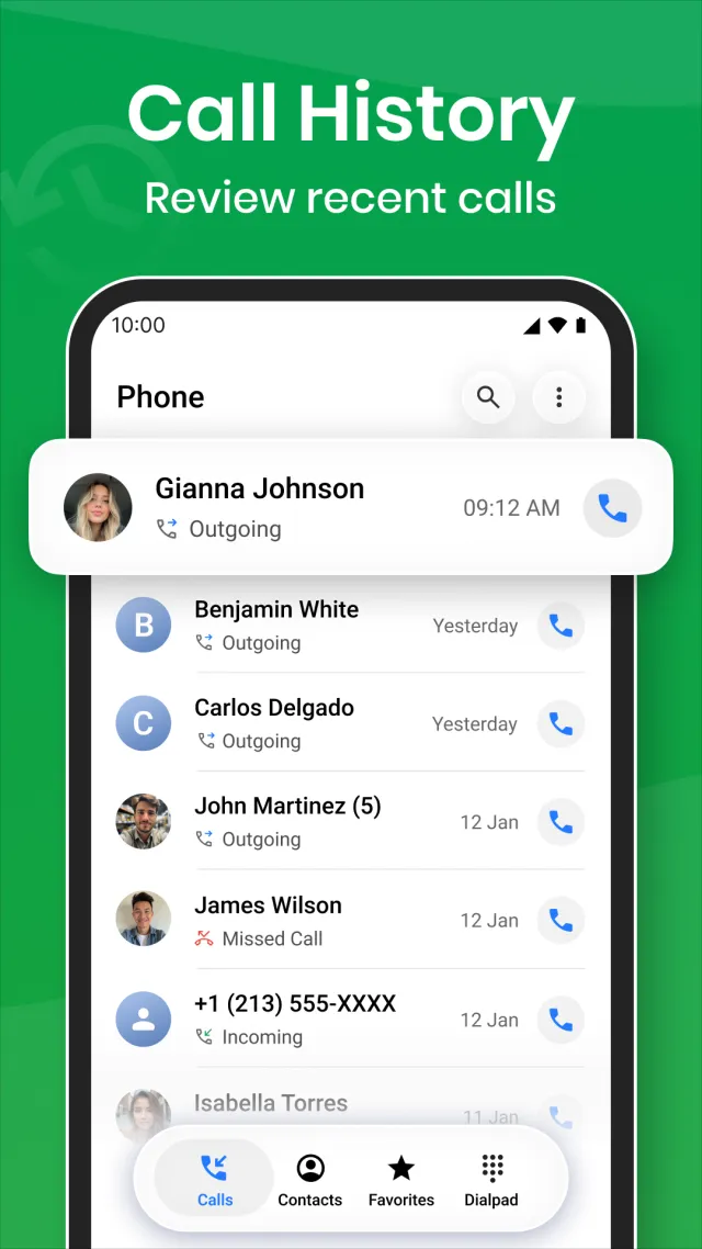 Phone App For Android - Screen 3