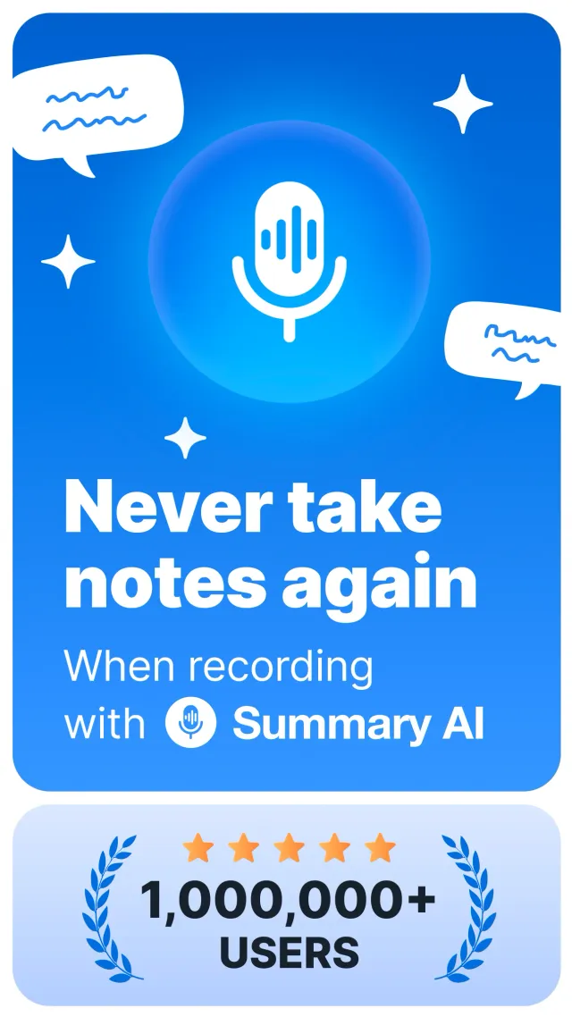 Summary - AI Note Taker - Screen 1
