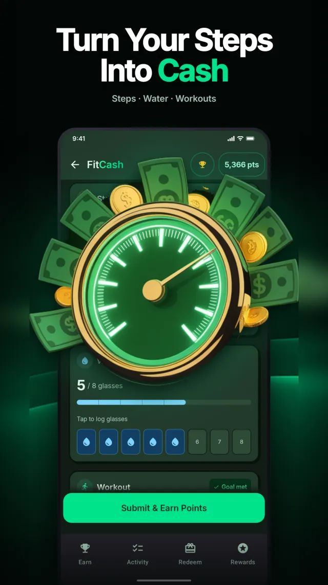 FitCash - get fit, earn cash - Screen 6