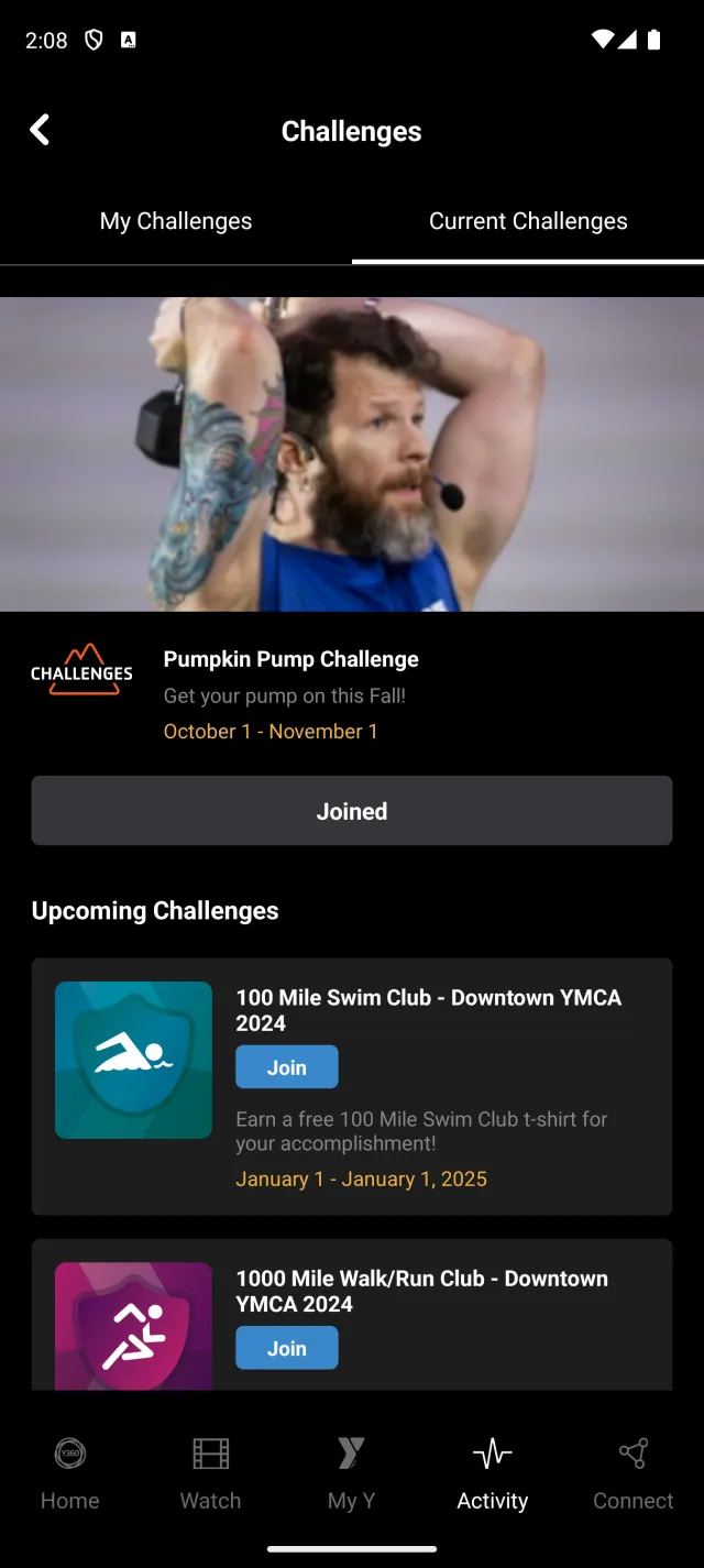 YMCA360 - Screen 7