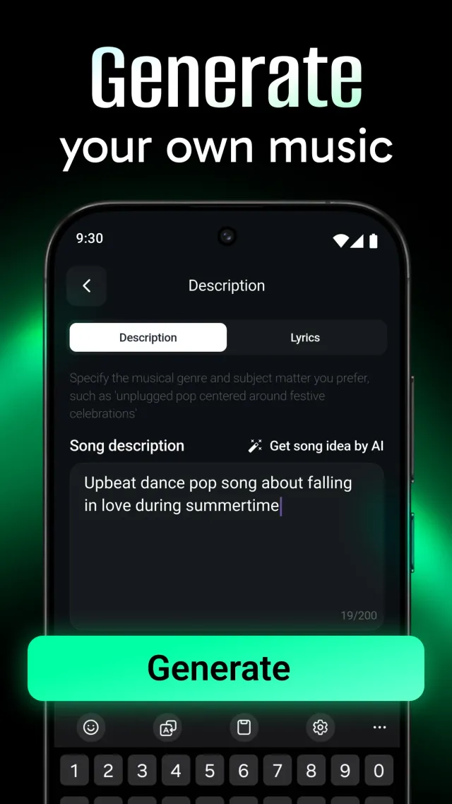 AI Music & Song Generator - Screen 2