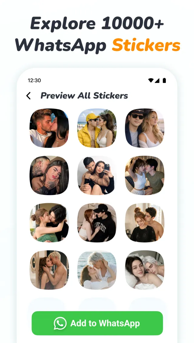 Romantic Stickers WAStickers - Screen 5