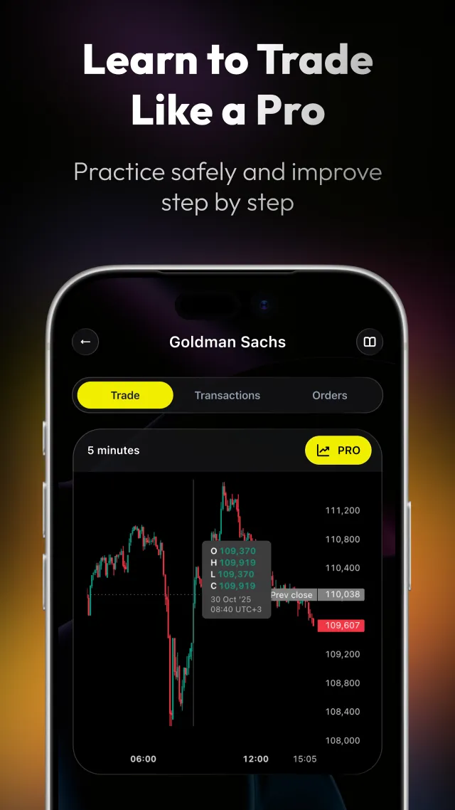 TradingGuru: Trading Simulator - Screen 1