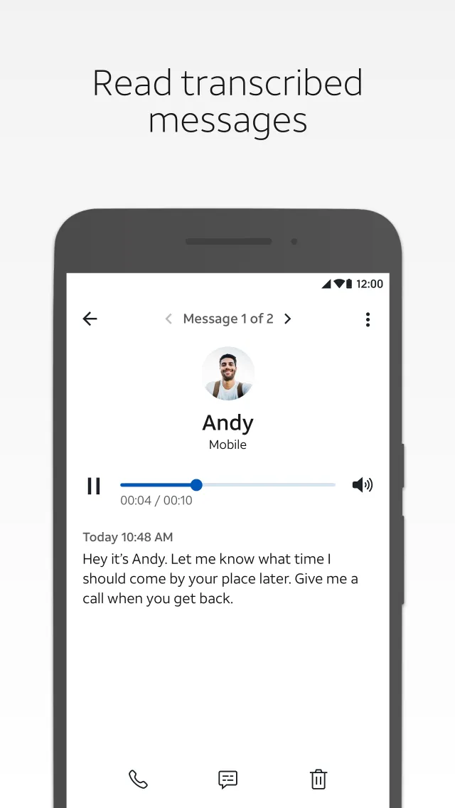 AT&T Visual Voicemail - Screen 2