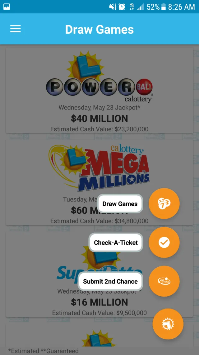 CA Lottery Official App - Screen 5