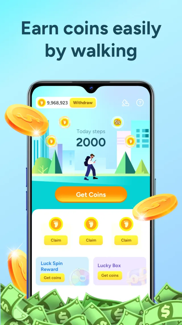 WalkStep:Tracker & Reward - Screen 1