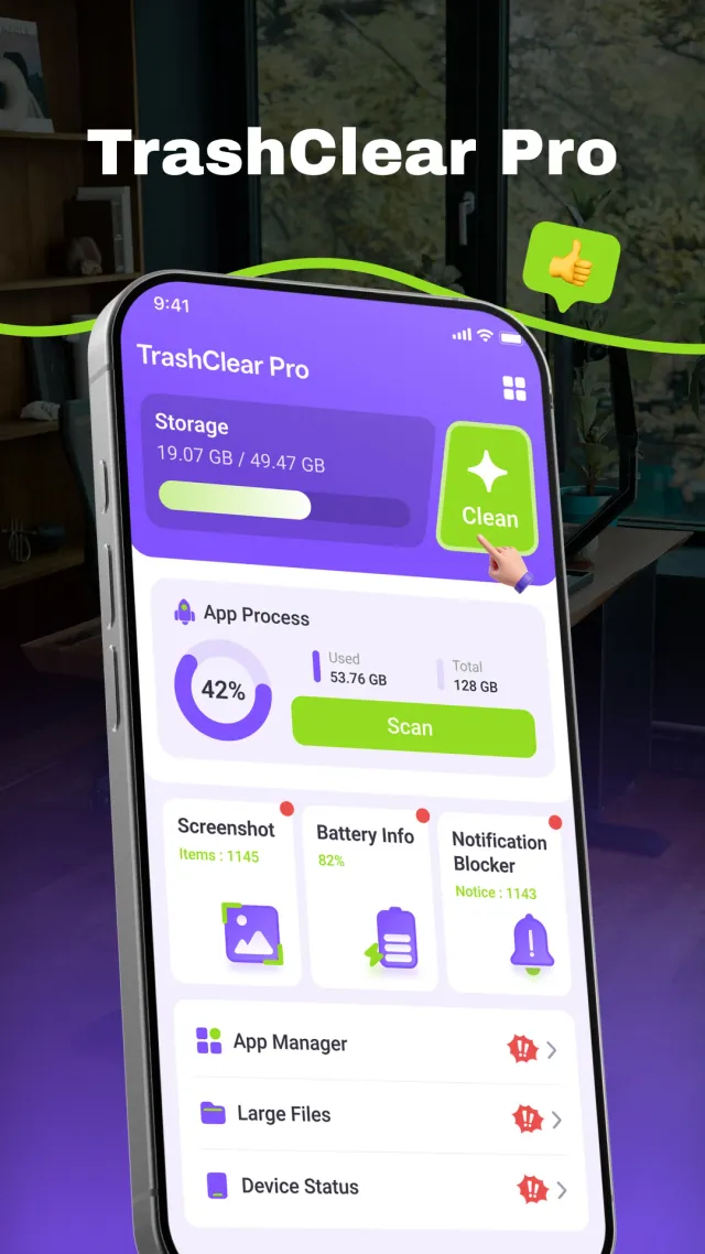 TrashClear Pro - Screen 1