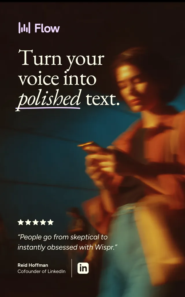 Wispr Flow: AI Voice-to-Text - Screen 1