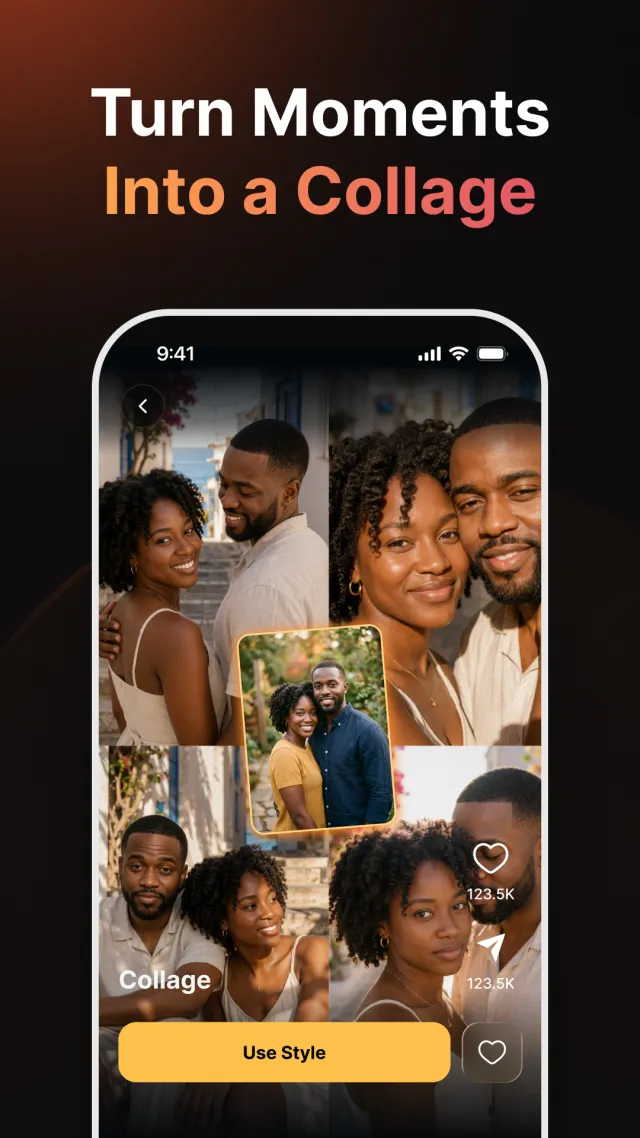 Mosa: AI Photo & Video Collage - Screen 1