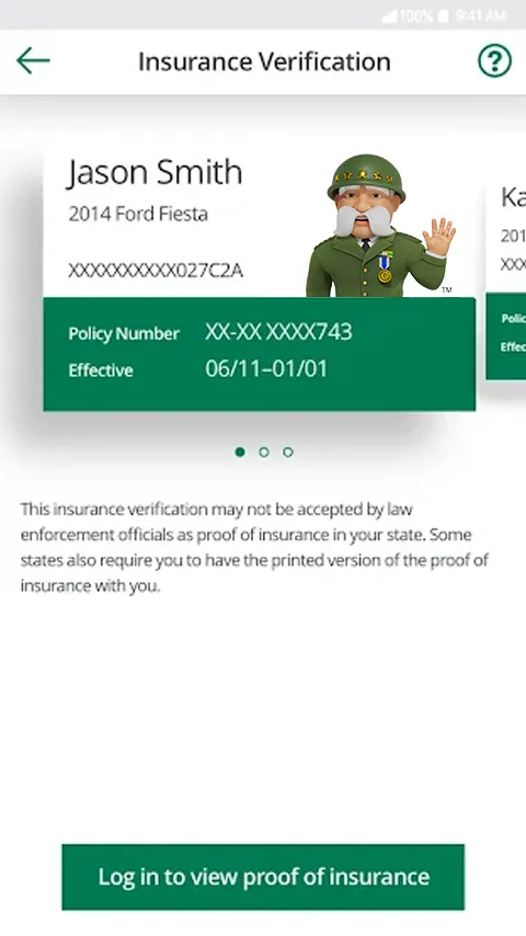 The General Insurance® App - Screen 3