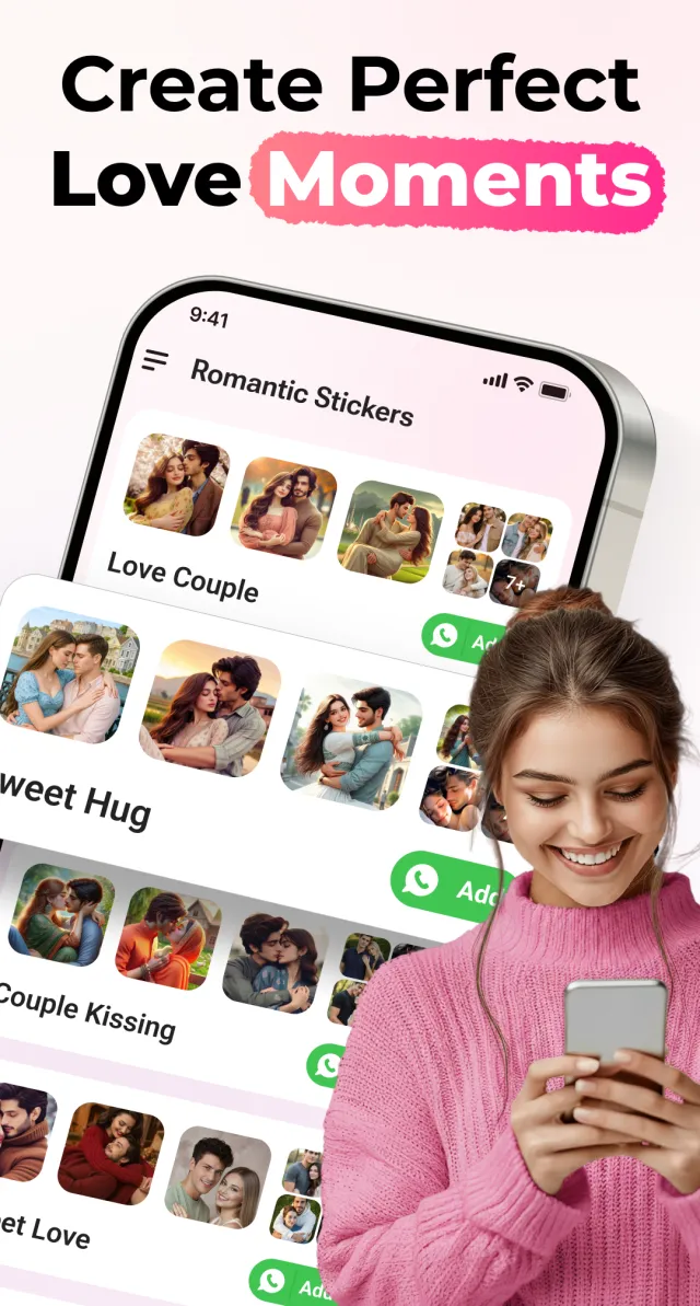 Romantic Stickers Kiss Sticker - Screen 3