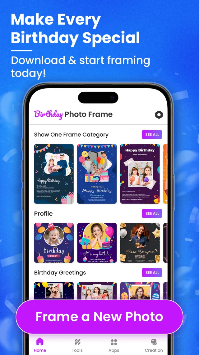 Birthday Photo Frame & Editor - Screen 6