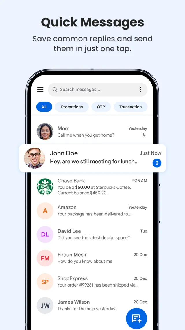Messages: SMS & Text App - Screen 2