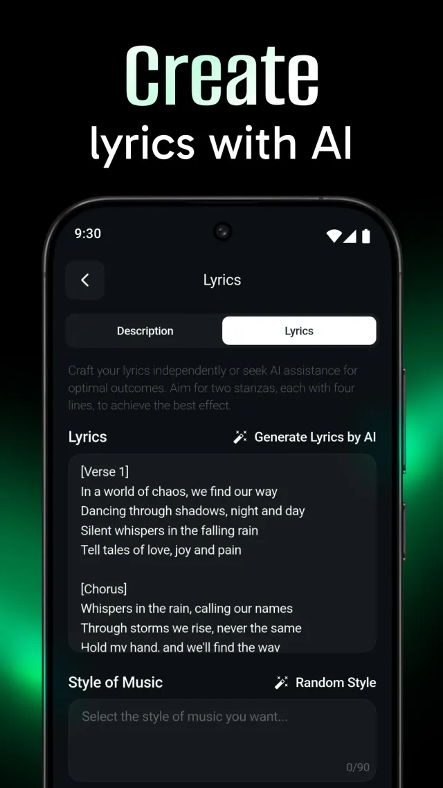 AI Music & Song Generator - Screen 3