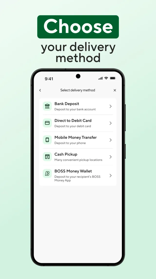 BOSS Money Transfer. Send Cash - Screen 4